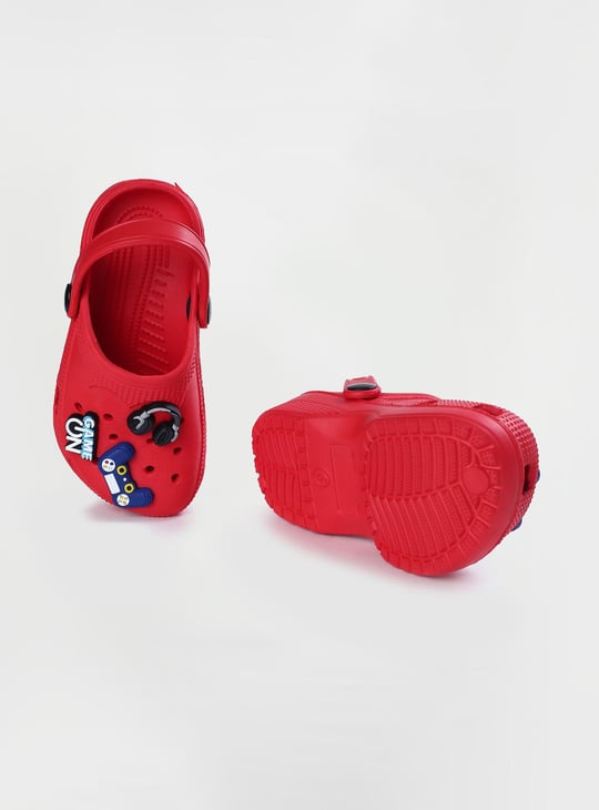 Boys Jibbitz Charm Clogs with Ankle Strap
