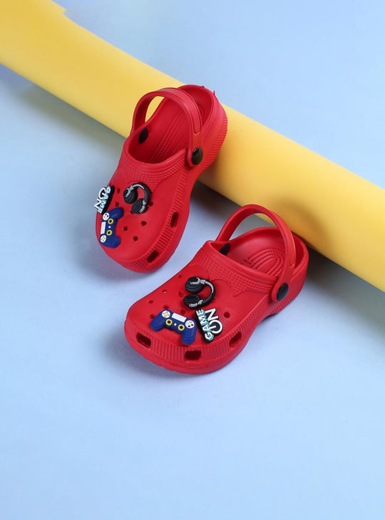 Boys Jibbitz Charm Clogs with Ankle Strap