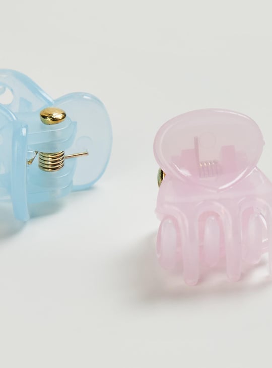 Women Solid Hair Claw Clips - Pack of 4