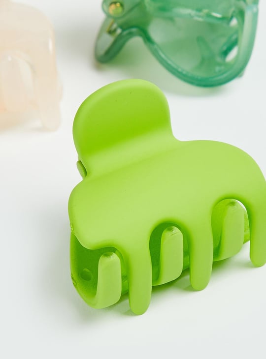 Women Solid Claw Hair Clip - Pack of 4