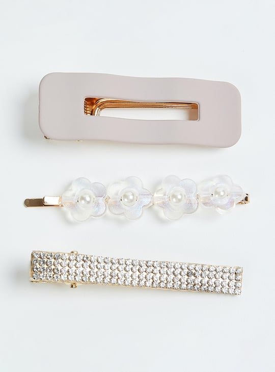 Women Assorted Alligator Hair Clips - Pack of 3