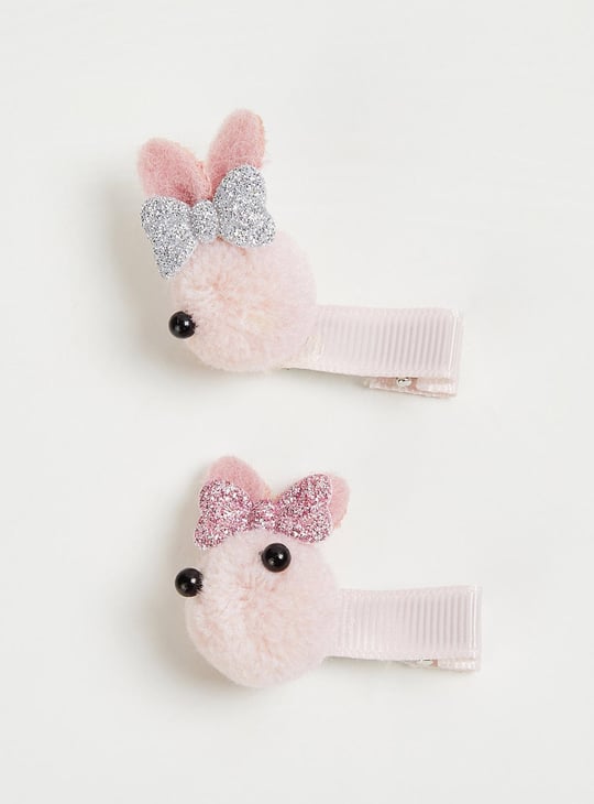 Girls Embellished Alligator Hair Clips - Pack of 2