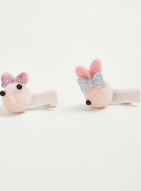 Girls Embellished Alligator Hair Clips - Pack of 2