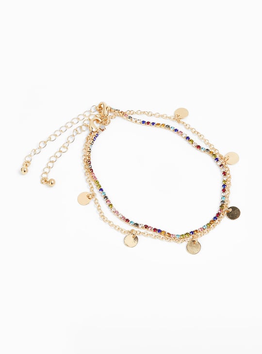 Women Embellished Anklets - Pack of 2