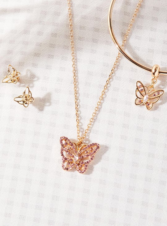 Girls Butterfly Jewellery Set