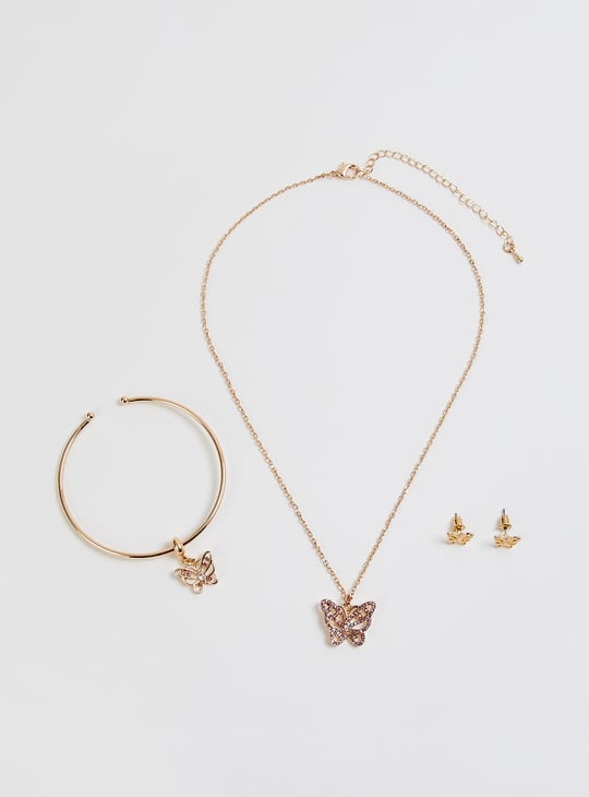 Girls Butterfly Jewellery Set