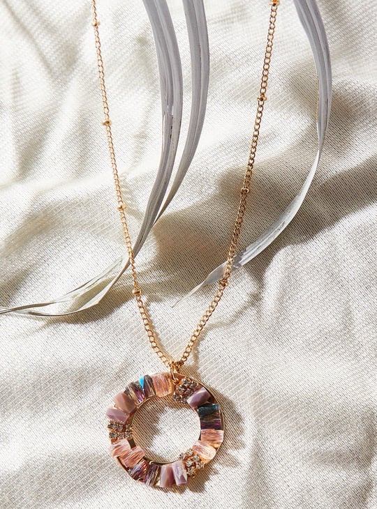 Women Embellished Lobster Clasp Necklace