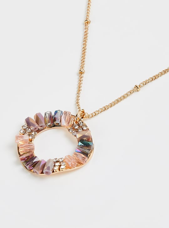 Women Embellished Lobster Clasp Necklace