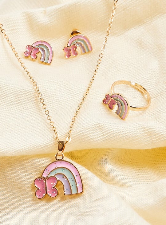 Girls Rainbow Jewellery Set