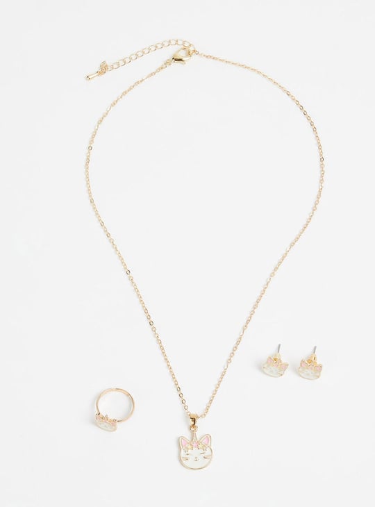 Girls Cat Jewellery Set