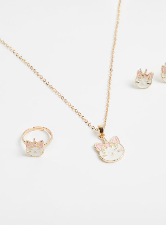 Girls Cat Jewellery Set