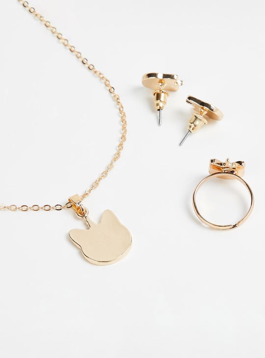 Girls Cat Jewellery Set