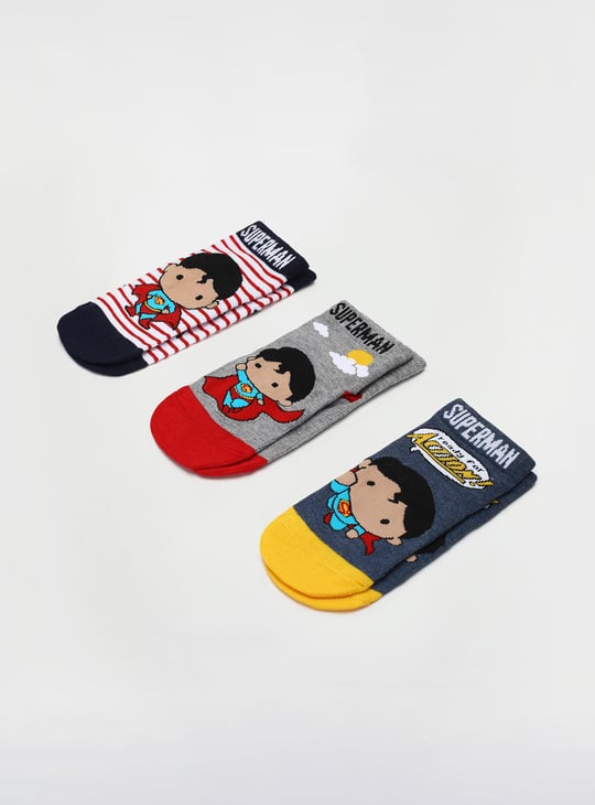 Boys Character Printed Socks - Pack of 3
