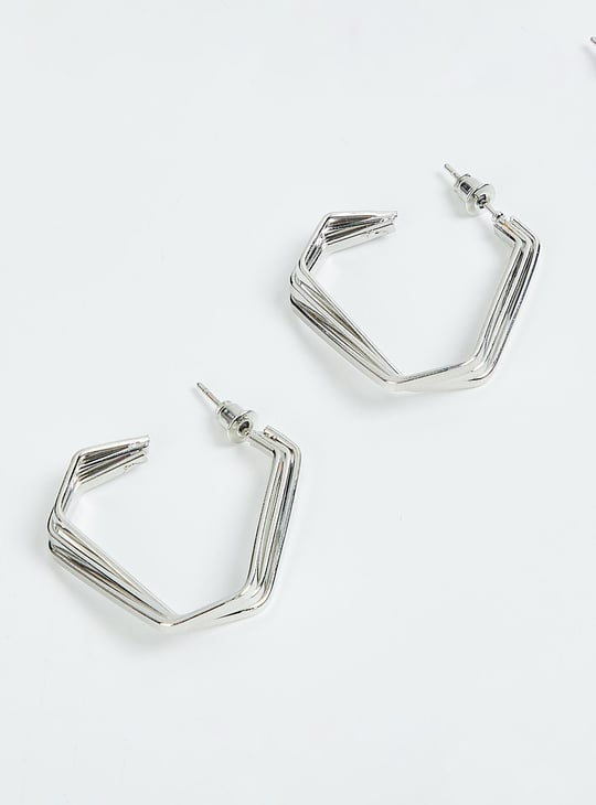 Women Geometric Hoop Earrings