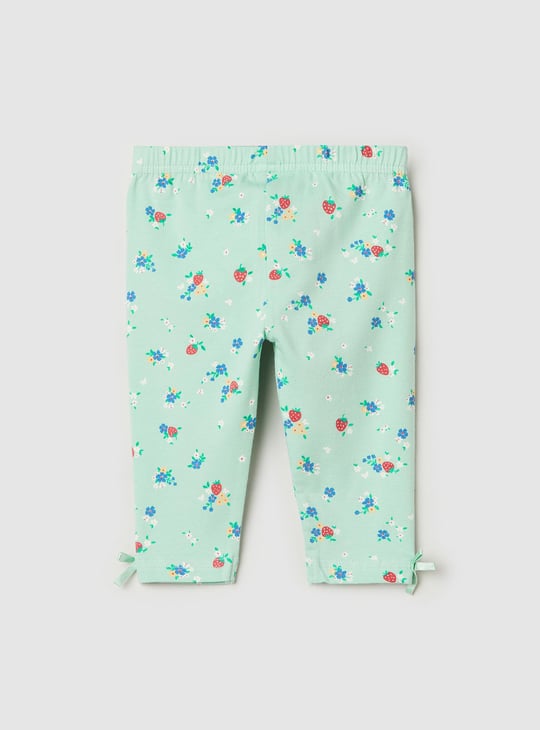 Girls Printed Ankle-Length Leggings