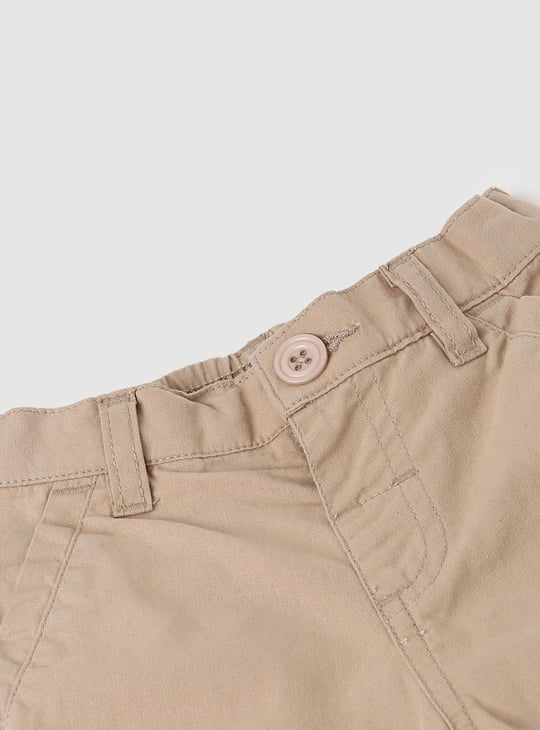 Boys Solid Full-Length Jogger Trousers