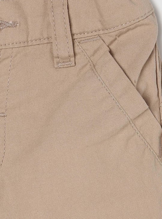 Boys Solid Full-Length Jogger Trousers