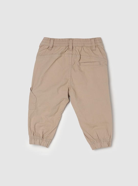 Boys Solid Full-Length Jogger Trousers