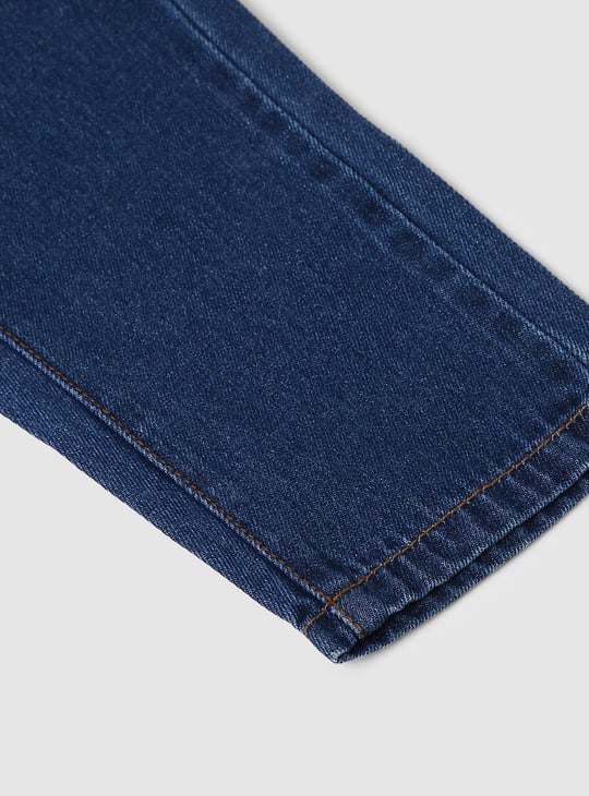 Girls Distressed Paperbag Jeans