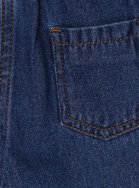 Girls Distressed Paperbag Jeans