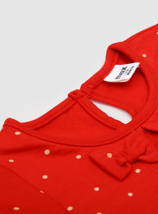 Girls Printed Fit and Flare Dress