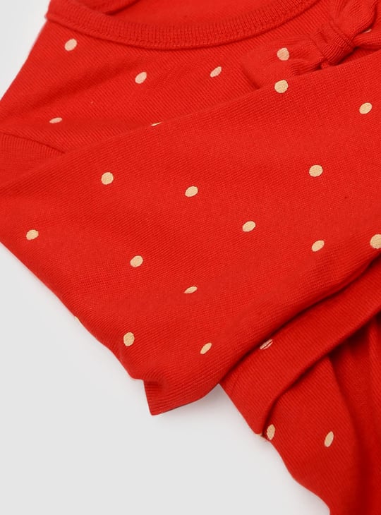 Girls Printed Fit and Flare Dress