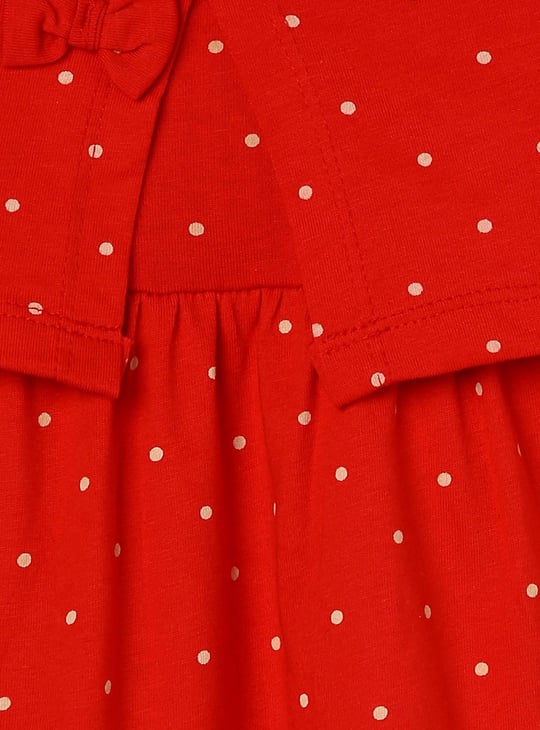 Girls Printed Fit and Flare Dress