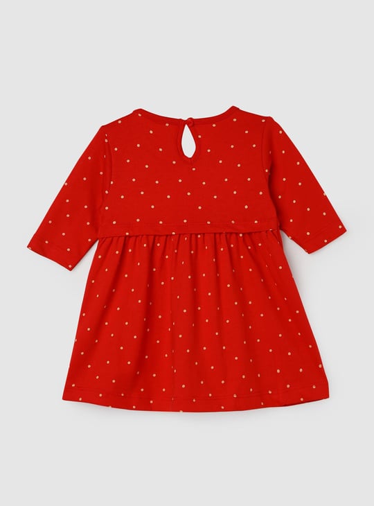 Girls Printed Fit and Flare Dress