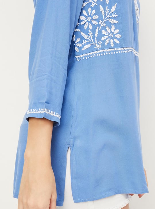 Women Chikankari Short Kurti