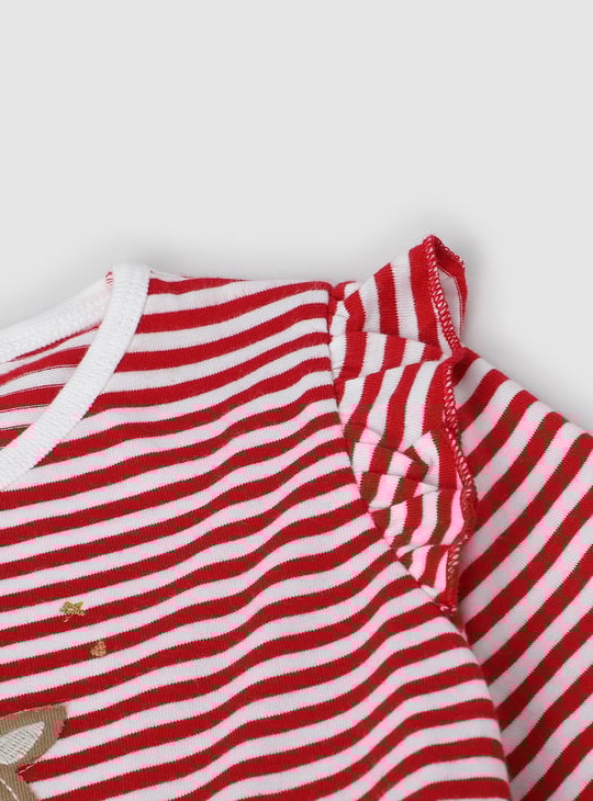 Girls Striped Tulle Dress