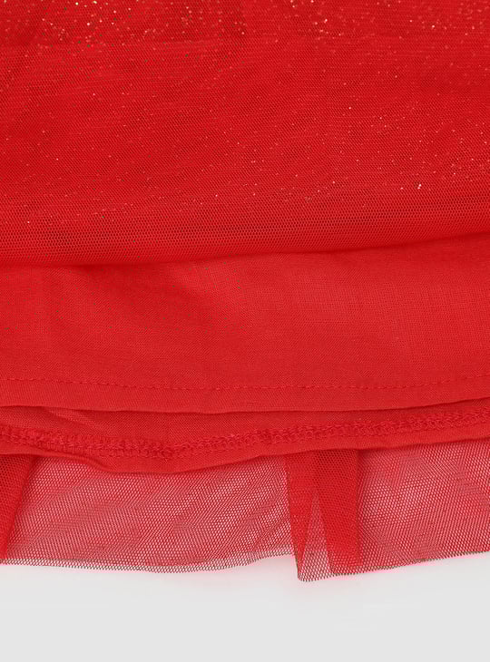 Girls Striped Tulle Dress