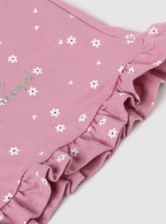 Girls Unicorn Printed T-shirt