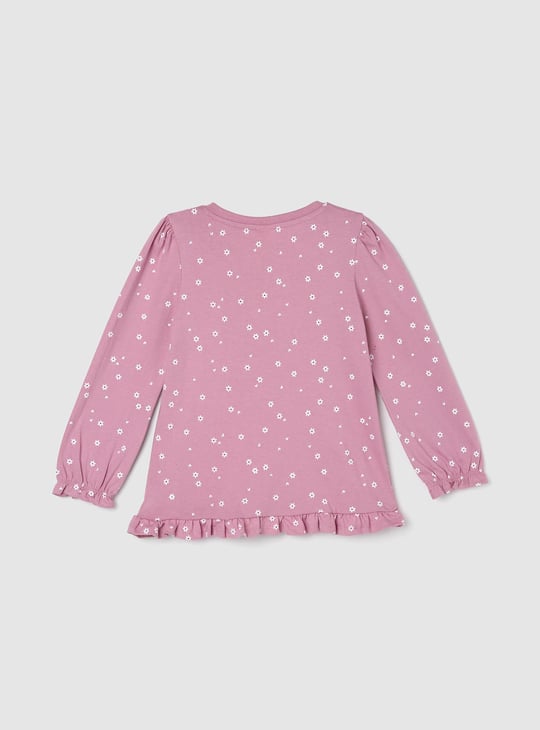 Girls Unicorn Printed T-shirt