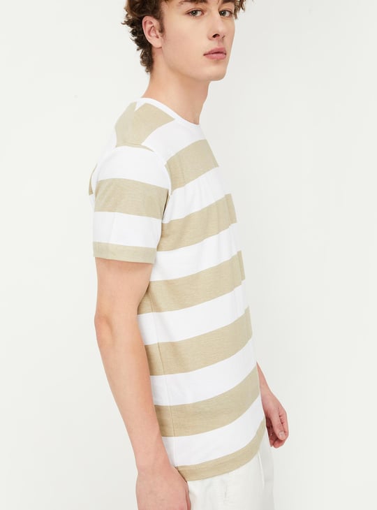 Men Slim Fit Striped T-shirt