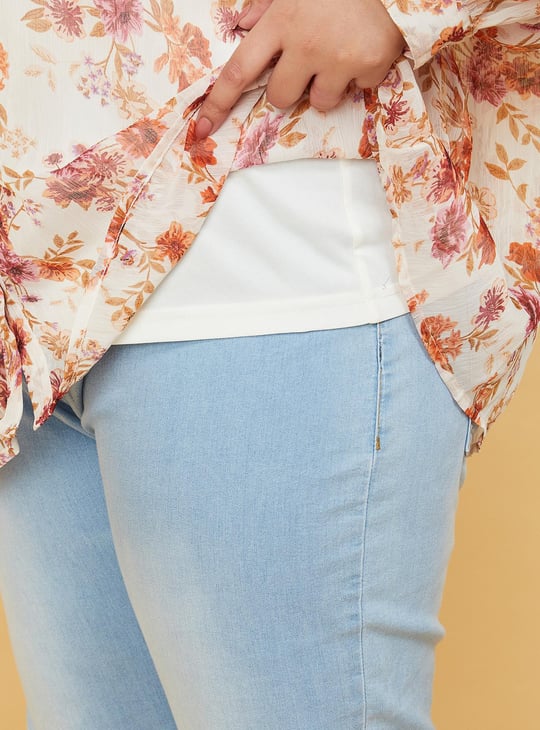 Women Printed Ruffled Blouse