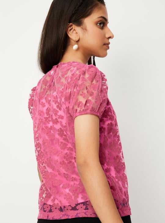 Girls Floral Printed Top