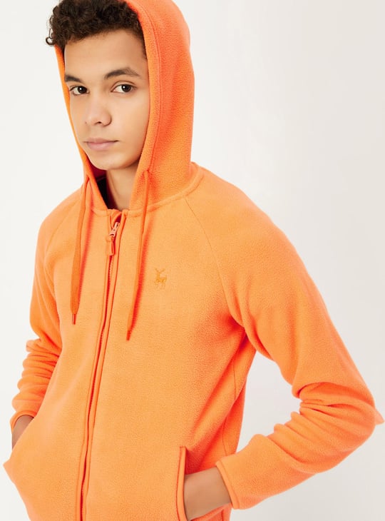 Boys Fleece Hooded Jacket