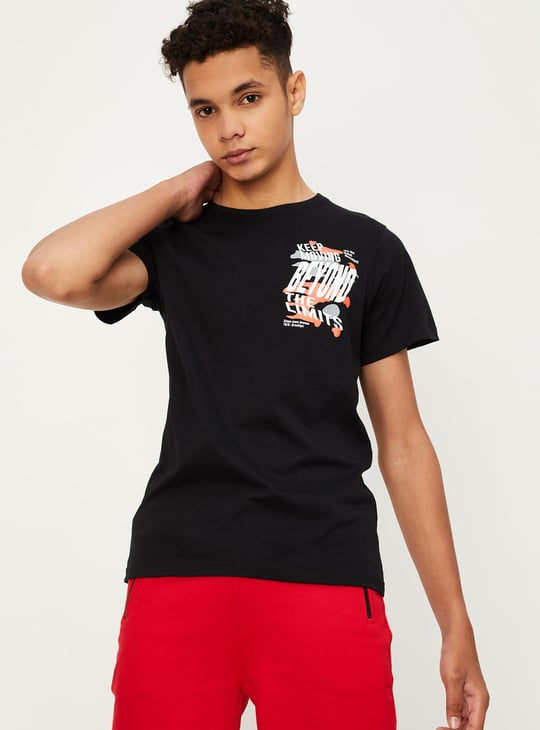 Boys Back Graphic Printed T-shirt