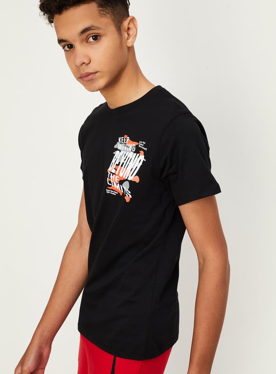 Boys Back Graphic Printed T-shirt