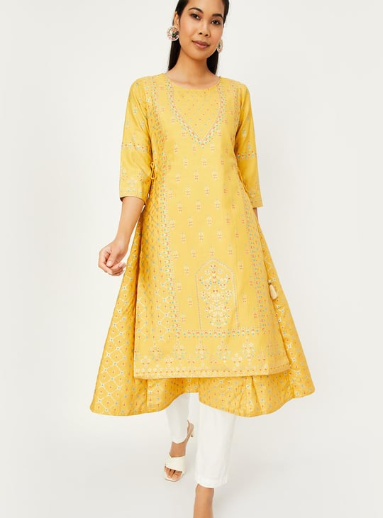 Women Printed Layered Kurta