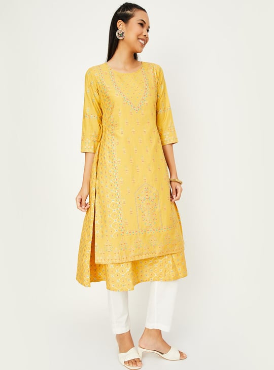 Women Printed Layered Kurta