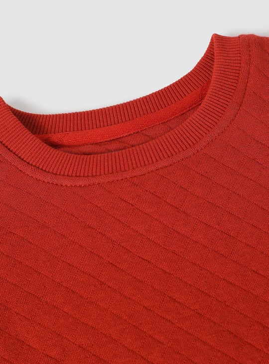 Boys Textured Sweatshirt