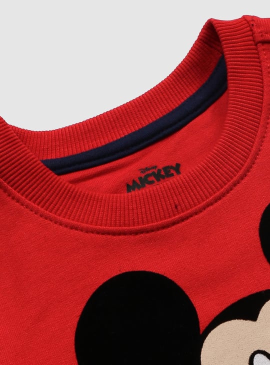 Boys Mickey Mouse Printed Sweatshirt