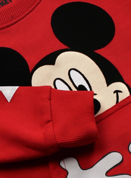 Boys Mickey Mouse Printed Sweatshirt