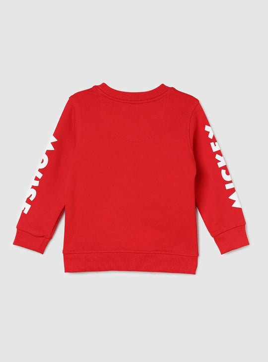 Boys Mickey Mouse Printed Sweatshirt
