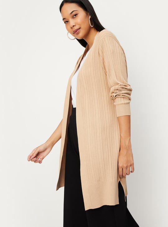 Women Relaxed Fit Knitted Shrug