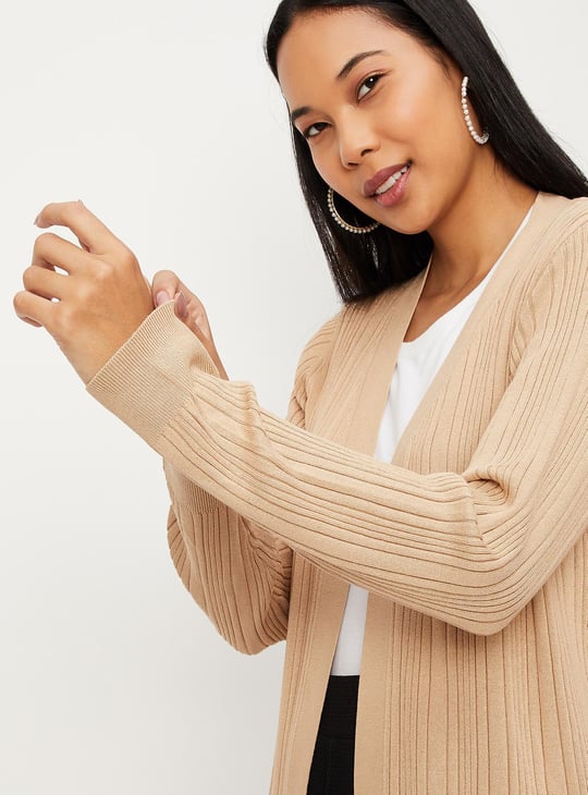 Women Relaxed Fit Knitted Shrug