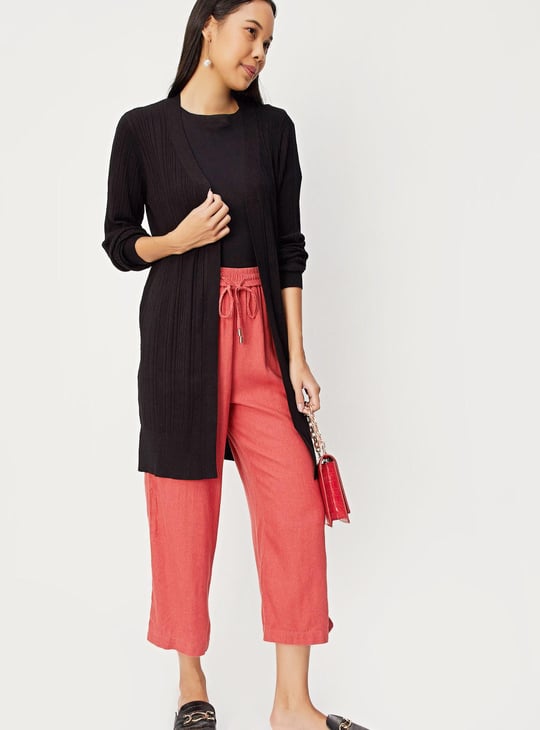 Women Relaxed Fit Knitted Shrug