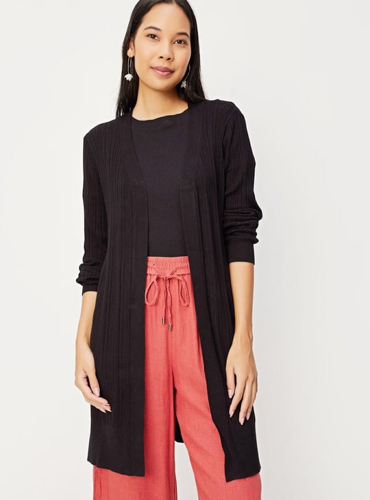 Women Relaxed Fit Knitted Shrug