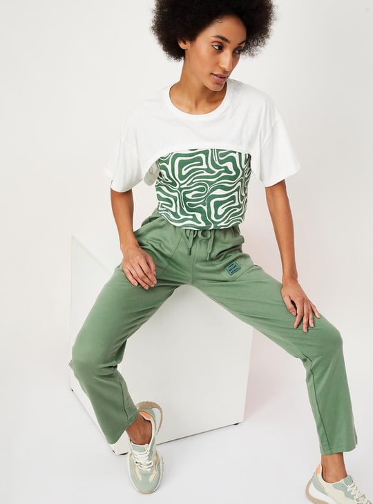 Women Athleisure Crop T-shirt